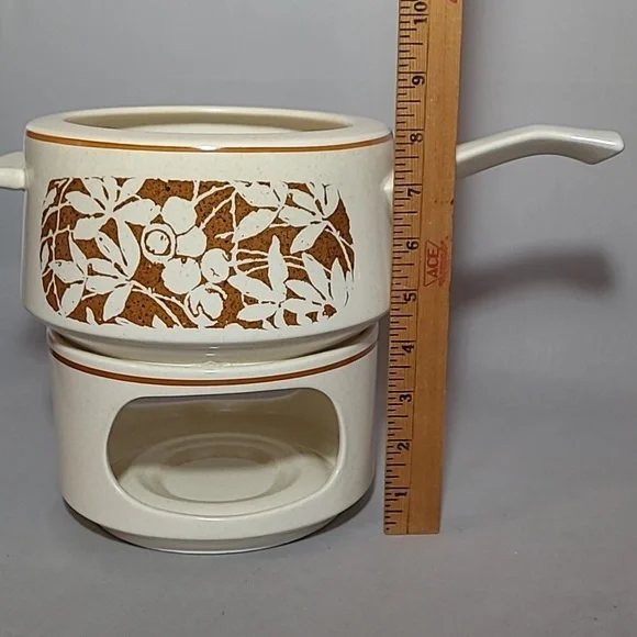 Temperware by Lenox Woodspice Warming Stand & Handled Pot - Picture 9 of 10
